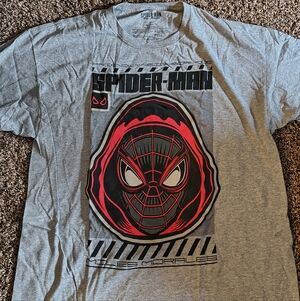 Marvel Spider-Man Miles Morales Gray Tee
